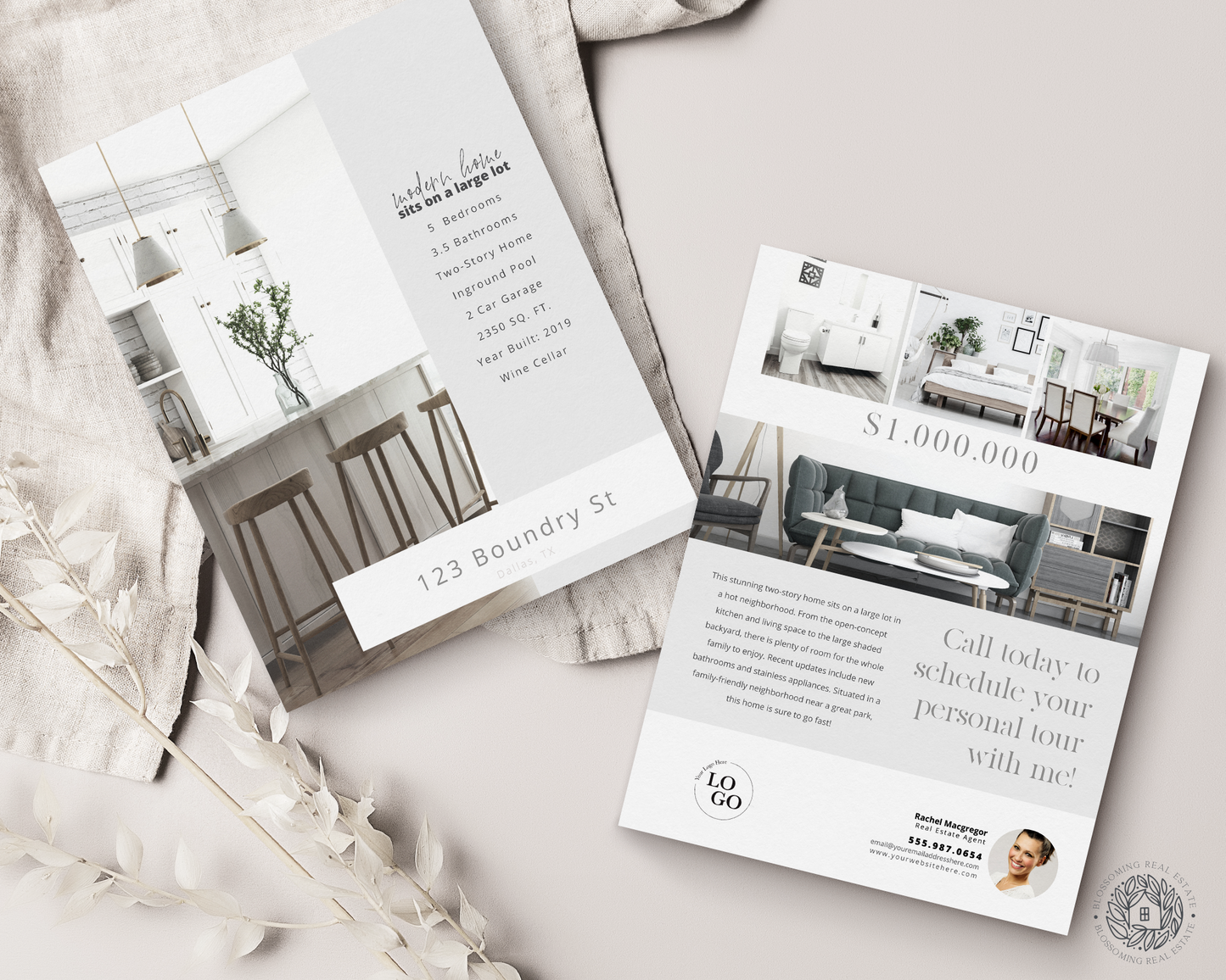 Double-Sided Property Feature Sheet