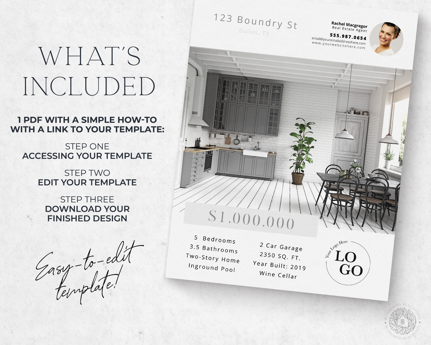 Double-Sided Property Feature Sheet