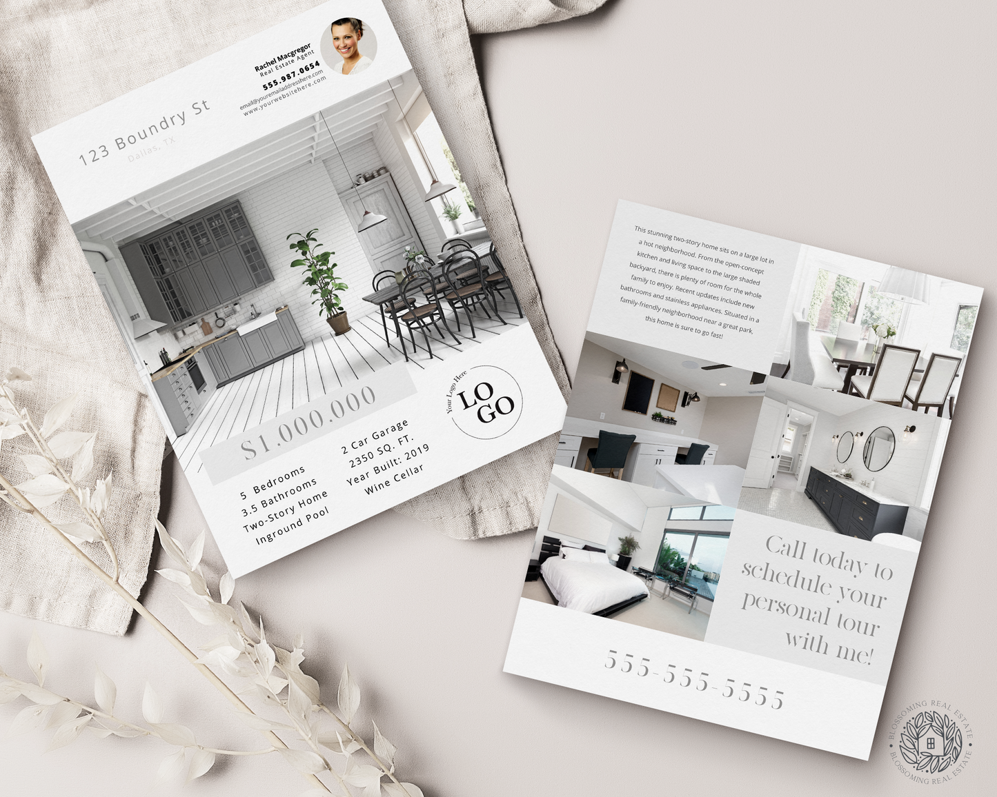 Double-Sided Property Feature Sheet