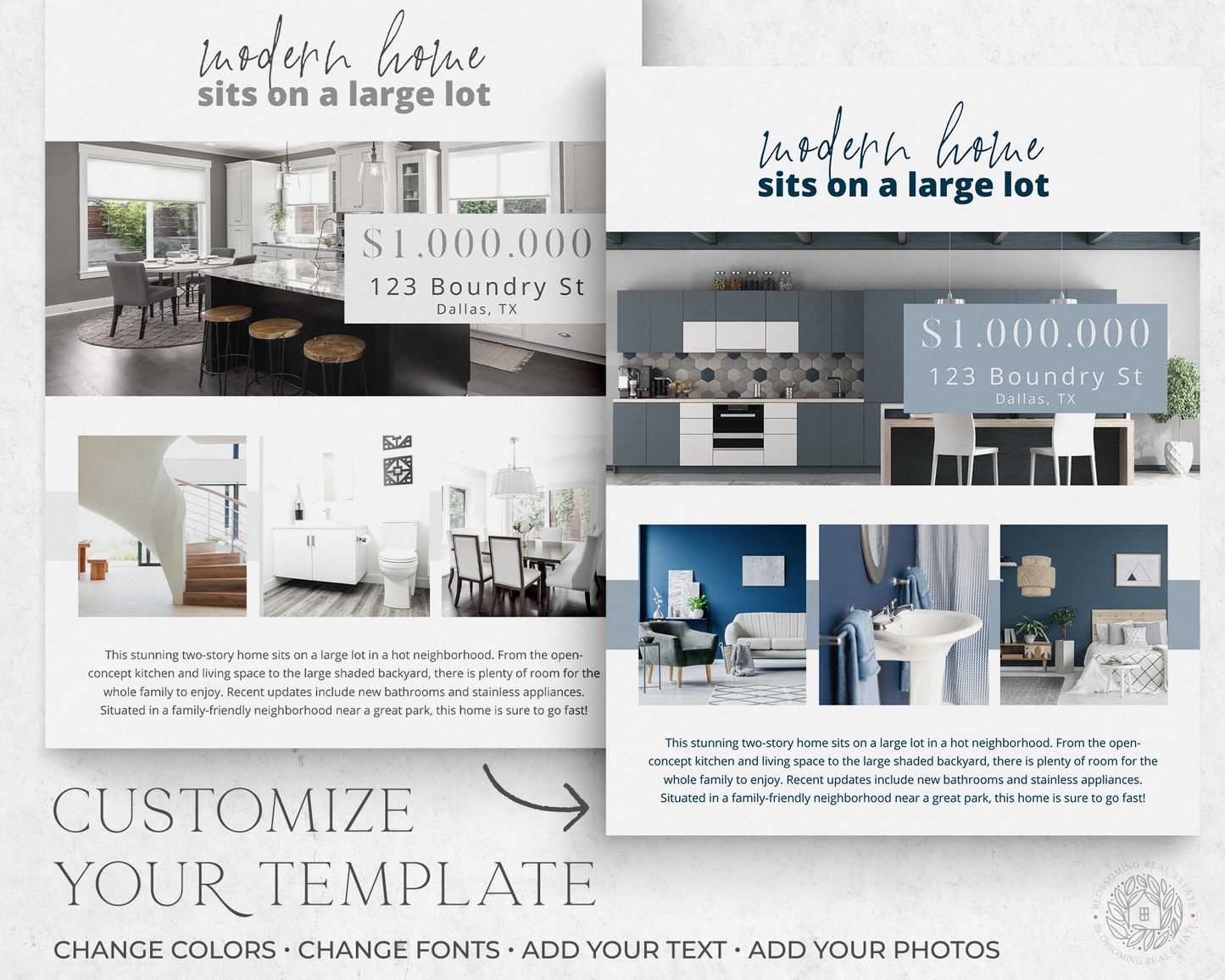 Double-Sided Property Feature Sheet