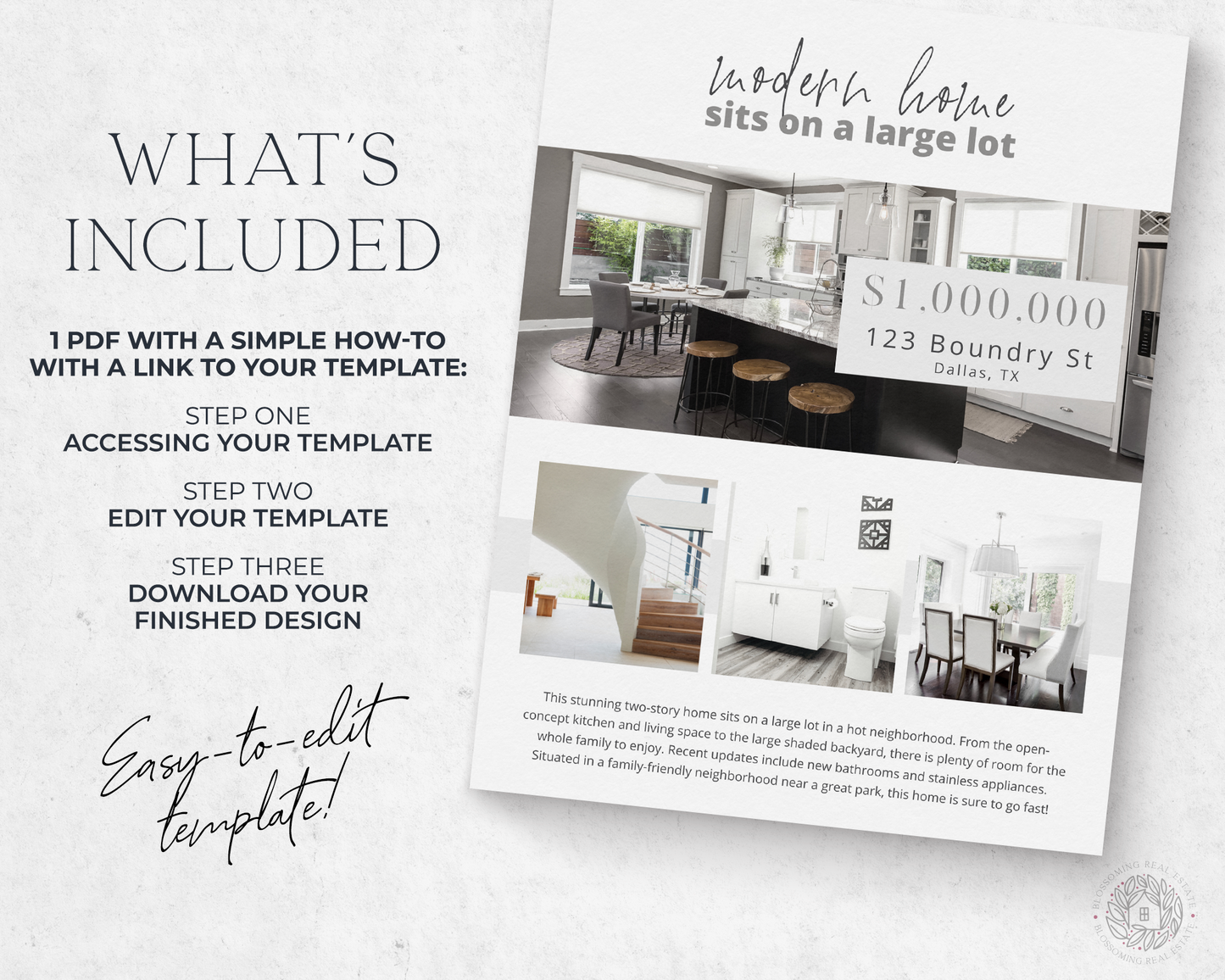 Double-Sided Property Feature Sheet