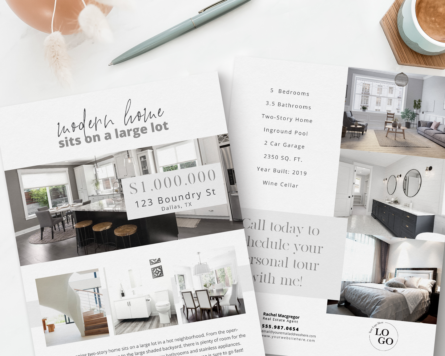 Double-Sided Property Feature Sheet