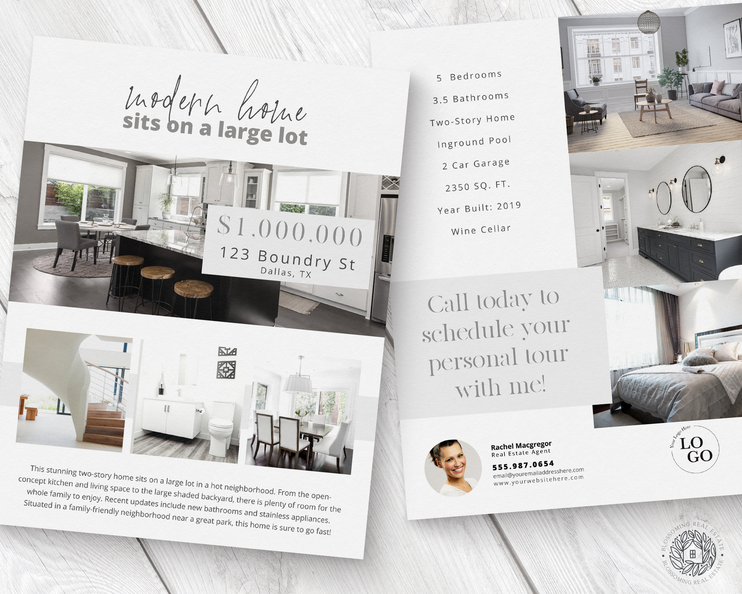Double-Sided Property Feature Sheet