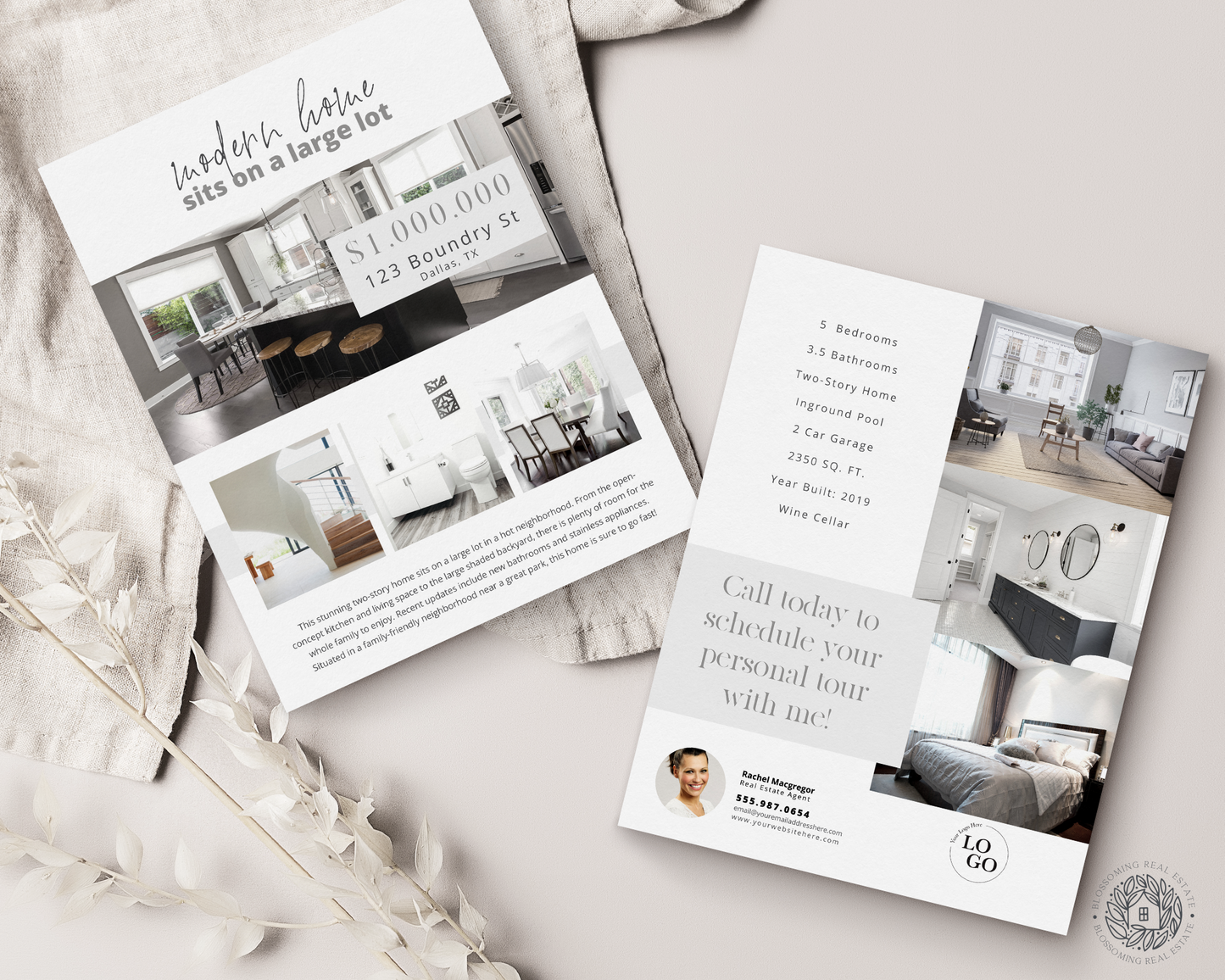 Double-Sided Property Feature Sheet