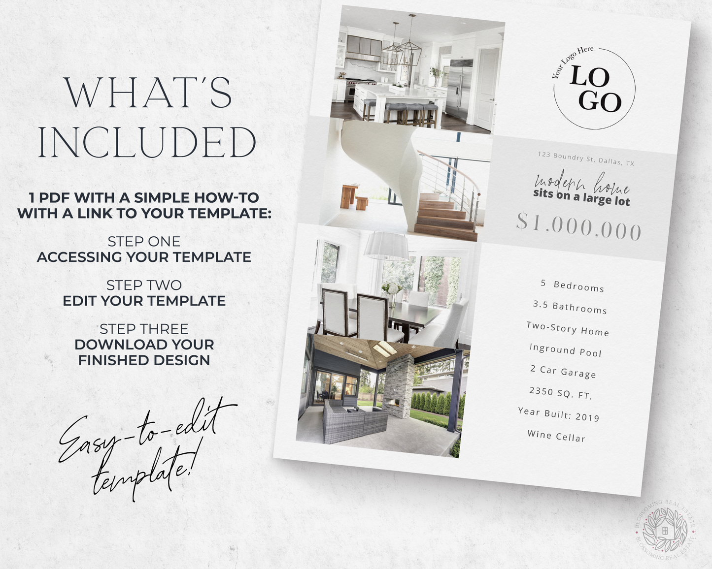 Double-Sided Property Feature Sheet