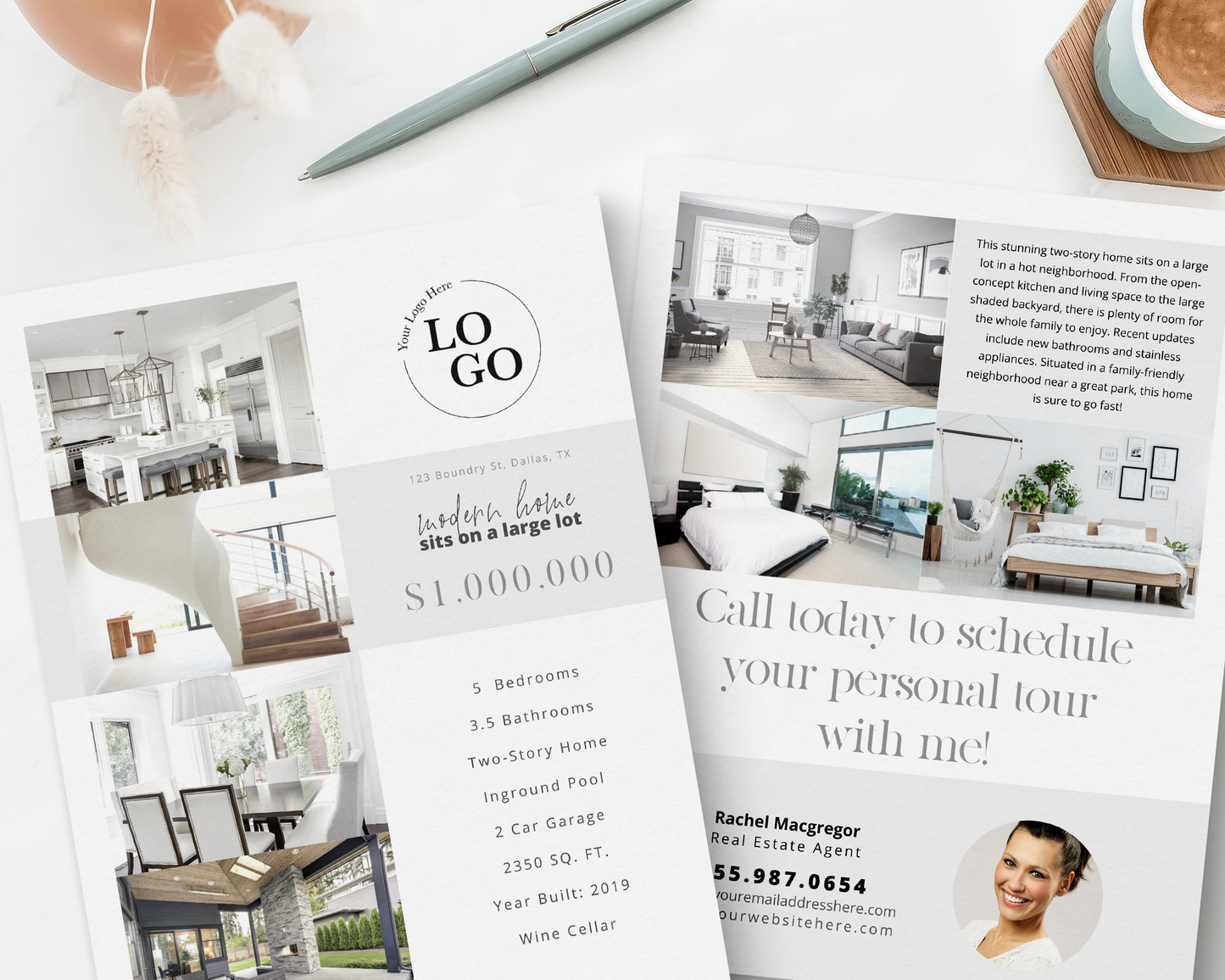 Double-Sided Property Feature Sheet