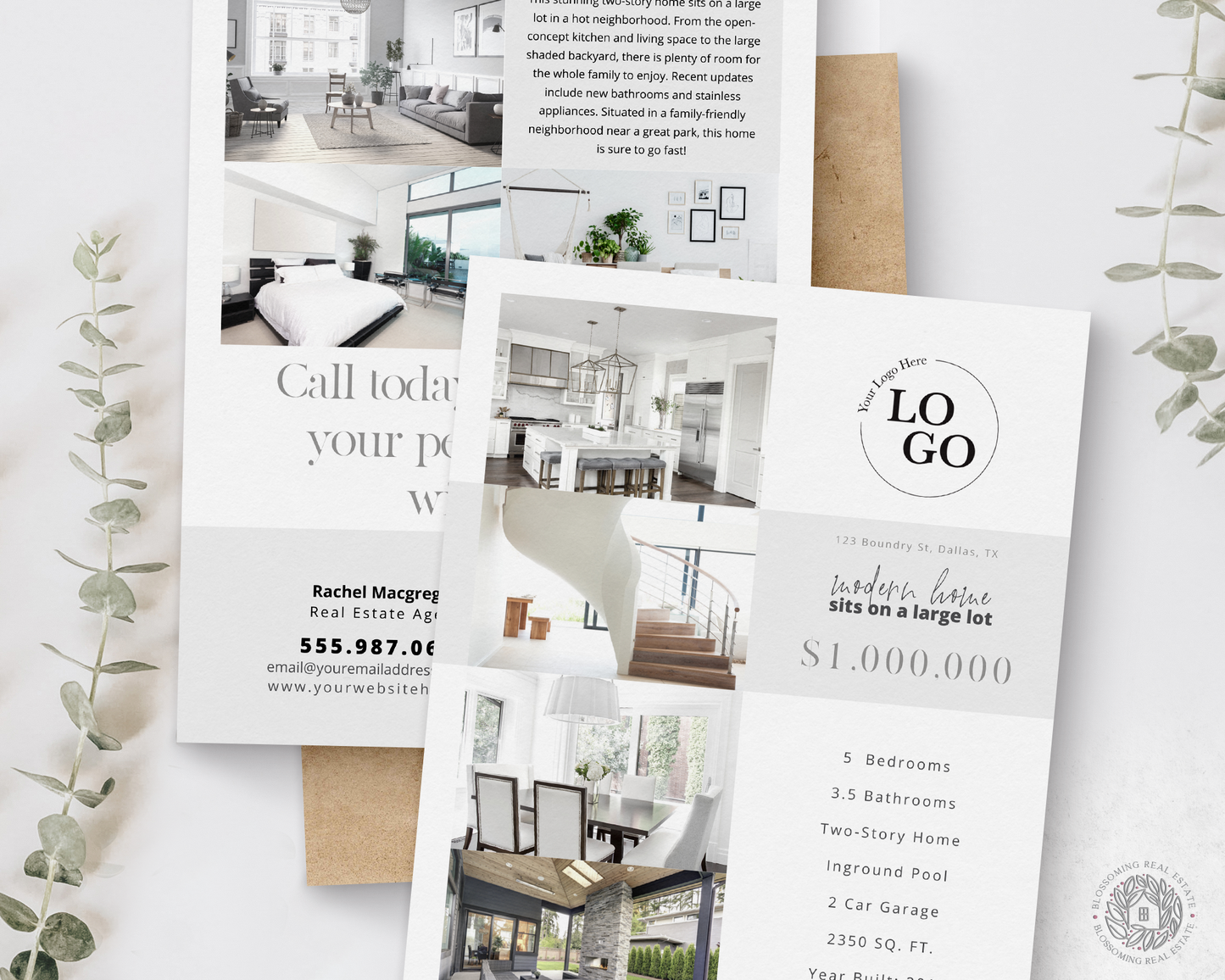 Double-Sided Property Feature Sheet