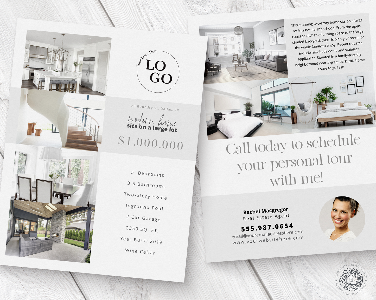 Double-Sided Property Feature Sheet