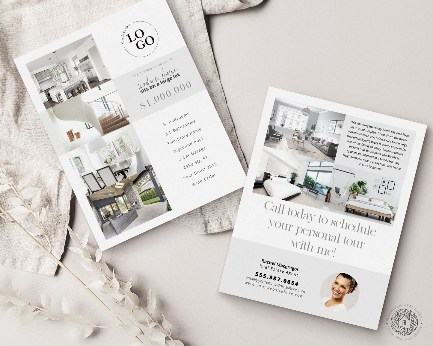 Double-Sided Property Feature Sheet