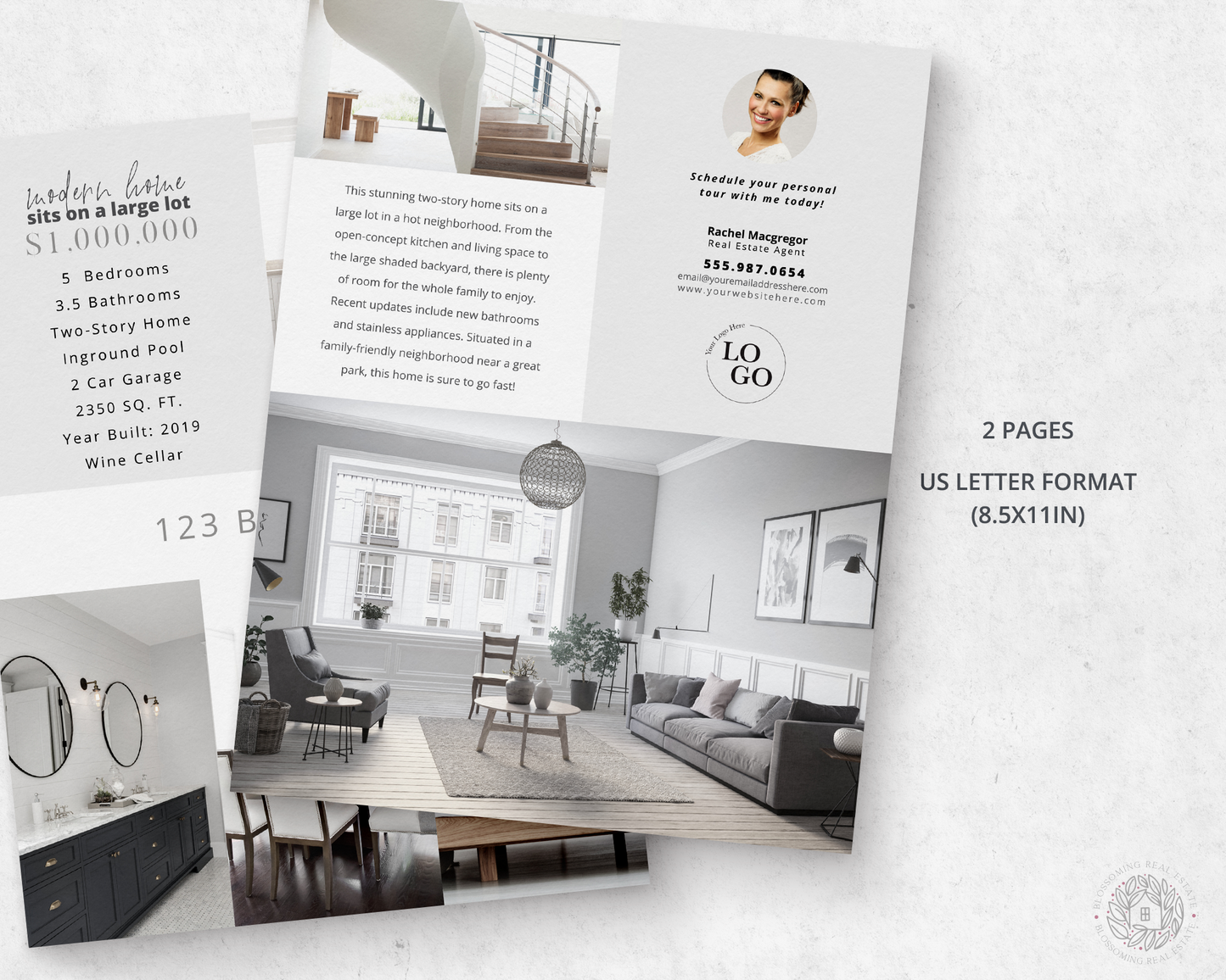 Double-Sided Property Feature Sheet