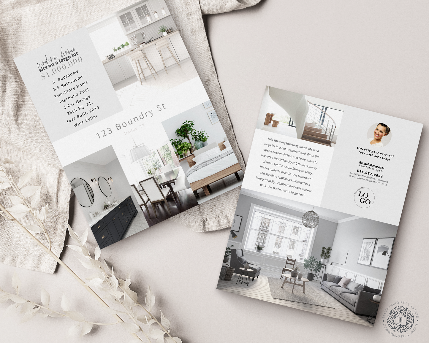 Double-Sided Property Feature Sheet
