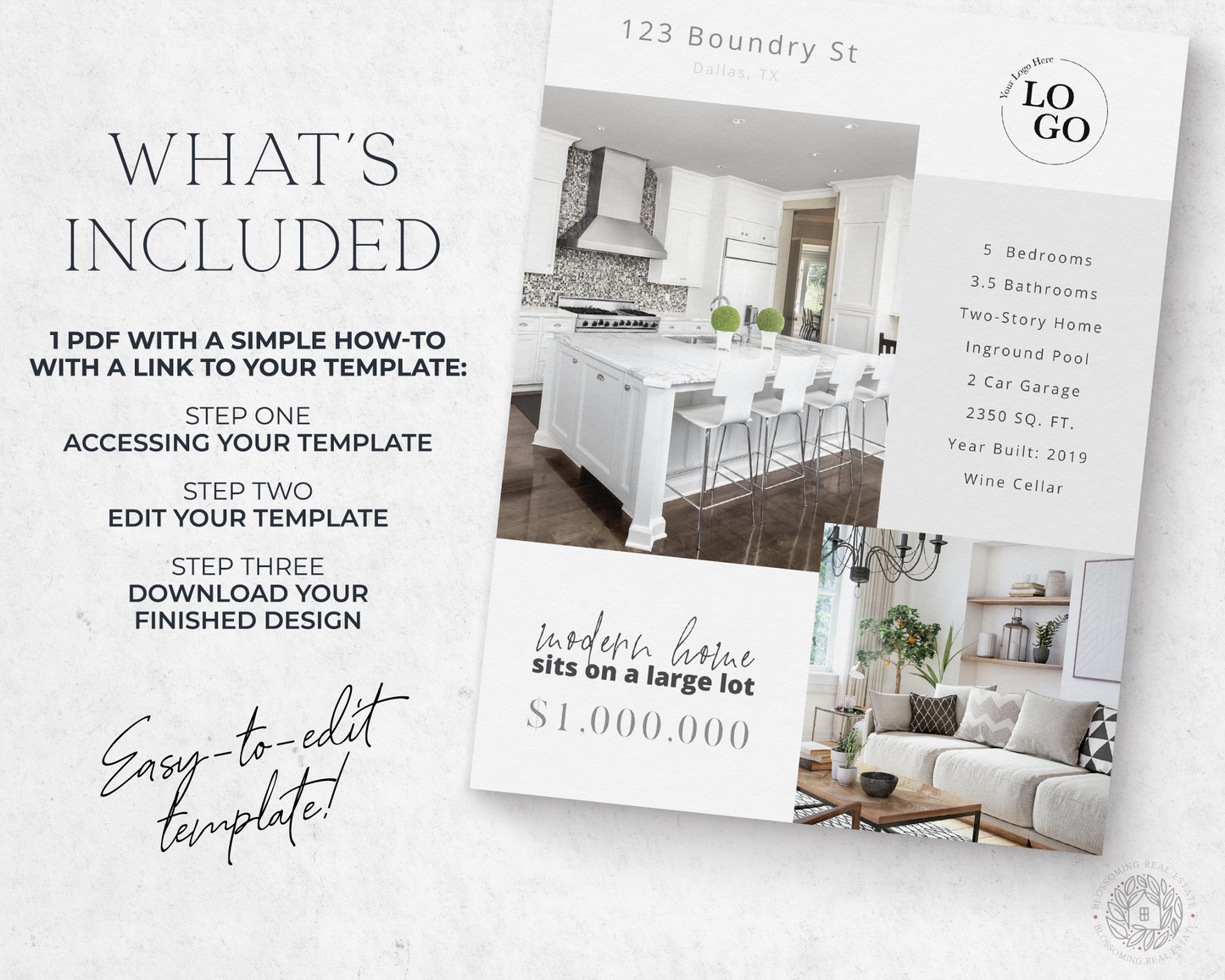Double-Sided Property Feature Sheet