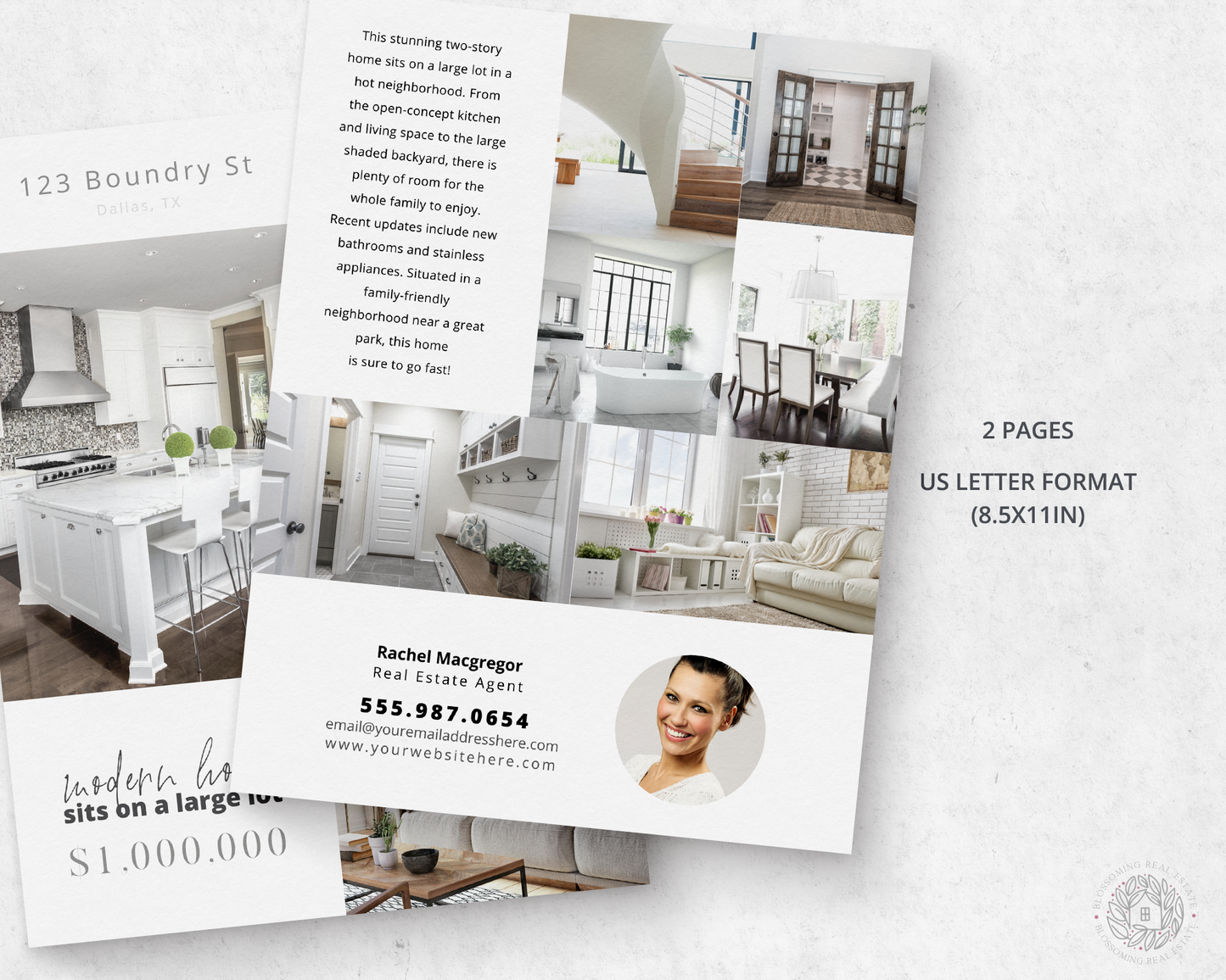 Double-Sided Property Feature Sheet