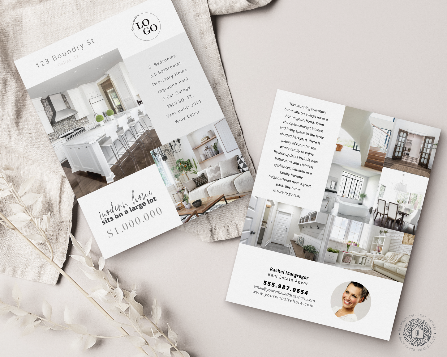 Double-Sided Property Feature Sheet