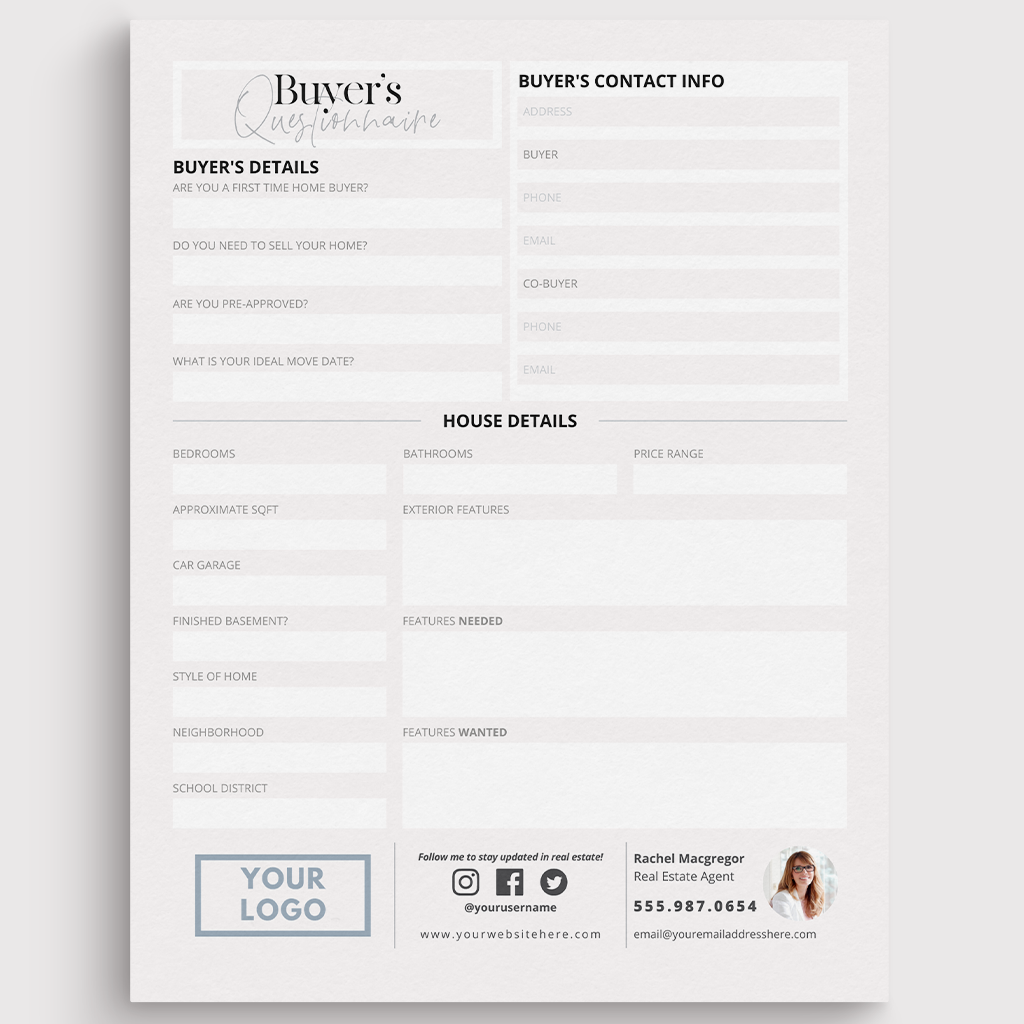 Buyer's Questionnaire