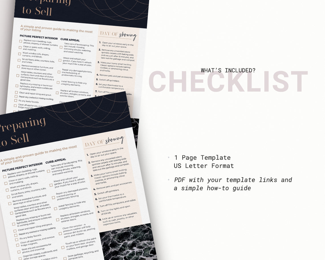 Preparing to Sell Checklist