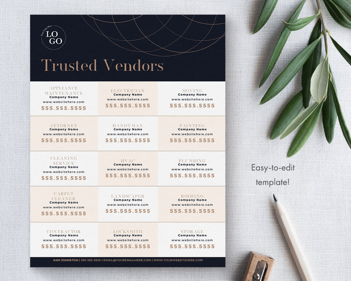 Trusted Vendors Flyer