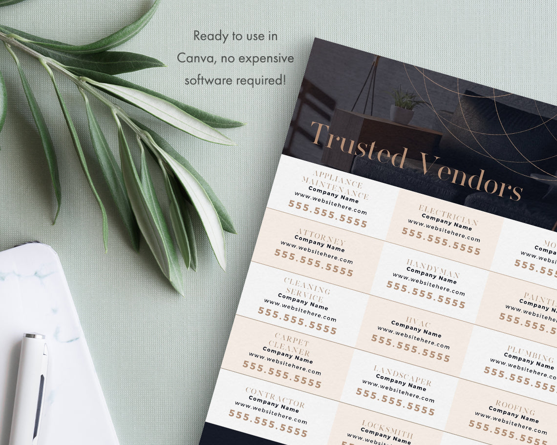 Trusted Vendors Flyer