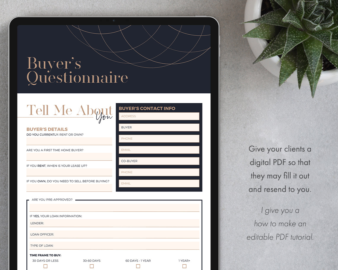 New Client Buyer Welcome Packet