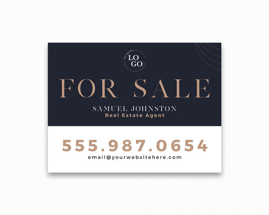 24x18in Horizontal Real Estate Yard Lawn Sign