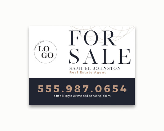 24x18in Horizontal Real Estate Yard Lawn Sign