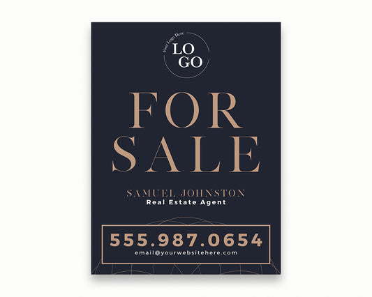 18x24in Vertical Real Estate Yard Lawn Sign