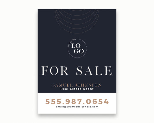 18x24in Vertical Real Estate Yard Lawn Sign