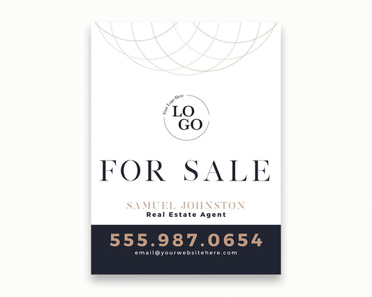 18x24in Vertical Real Estate Yard Lawn Sign