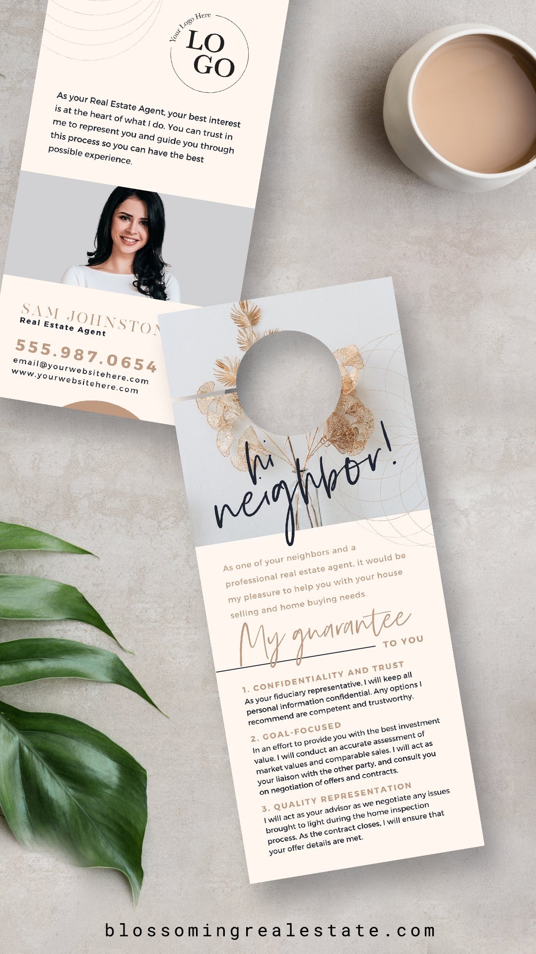 Door Hanger | Hi Neighbor