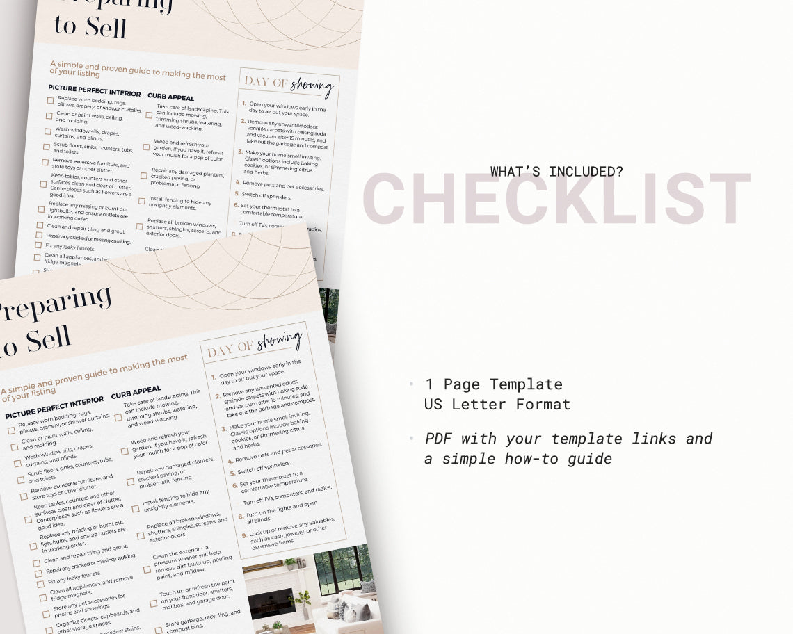 Preparing to Sell Checklist