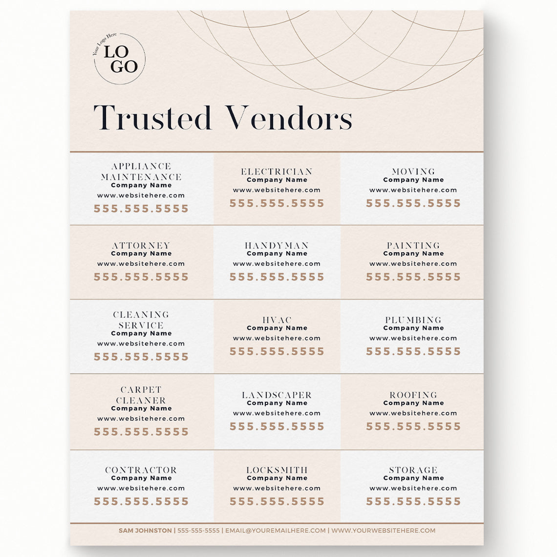 Trusted Vendors Flyer