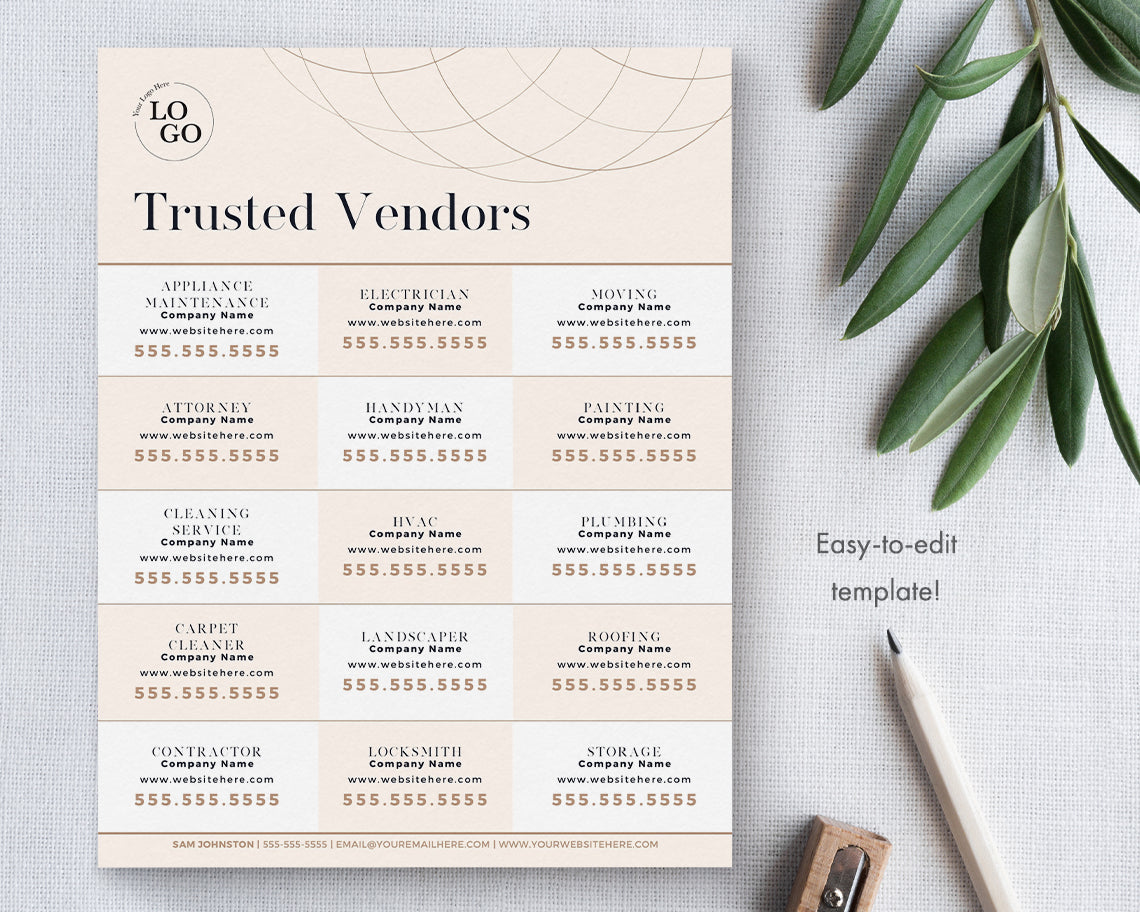 Trusted Vendors Flyer