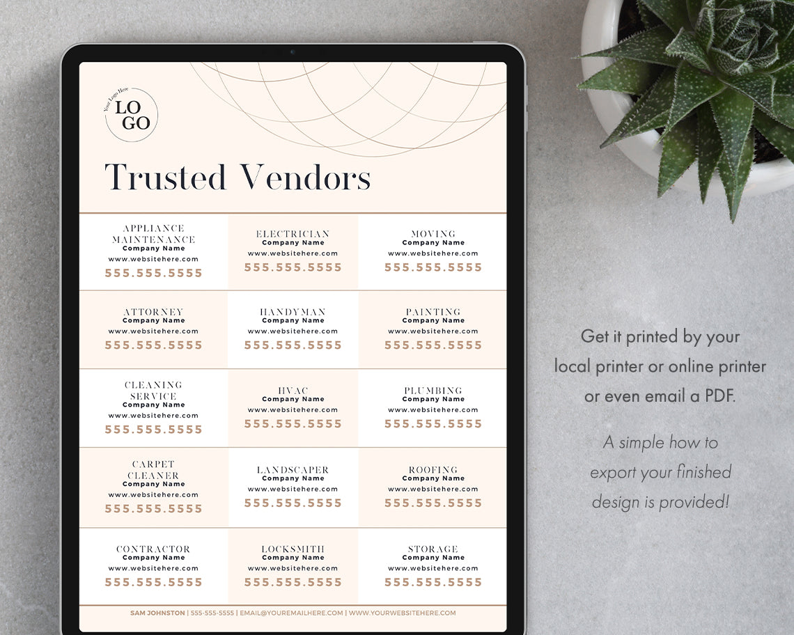 Trusted Vendors Flyer