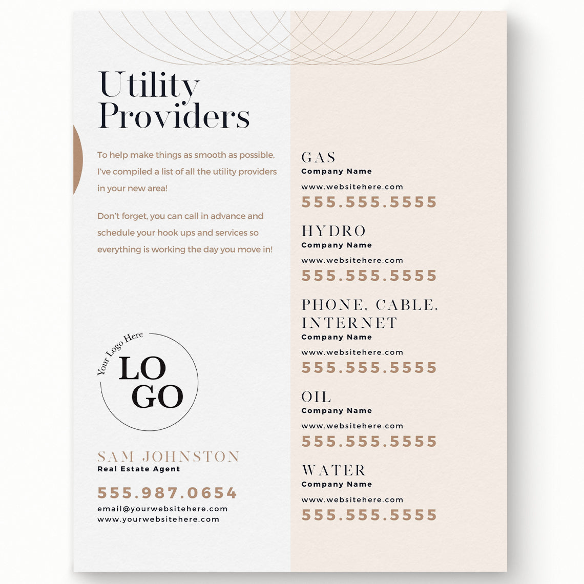 Utility Providers Flyer
