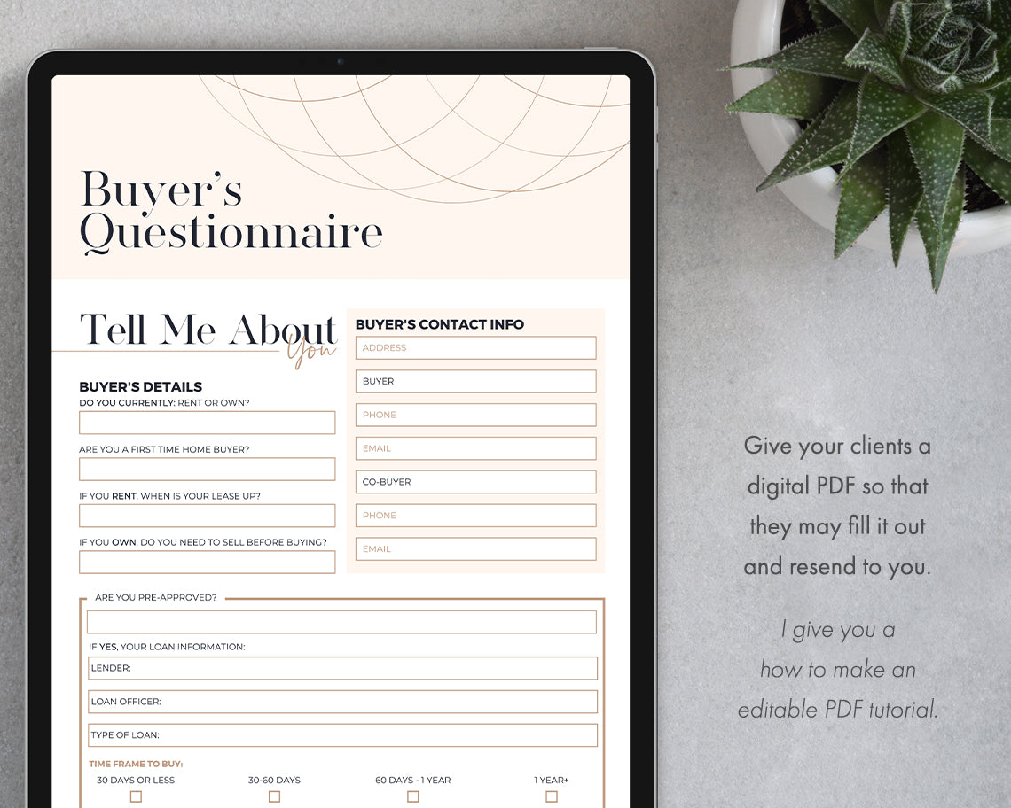 New Client Buyer Welcome Packet