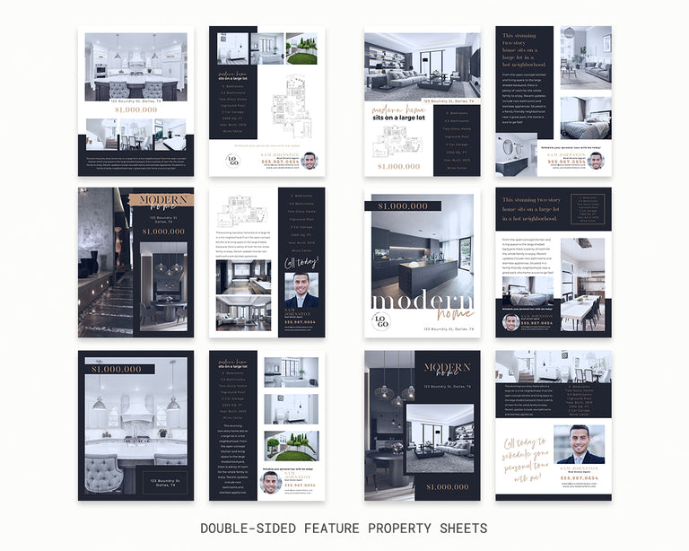 Real Estate Marketing Templates Bundle Blossoming Real Estate