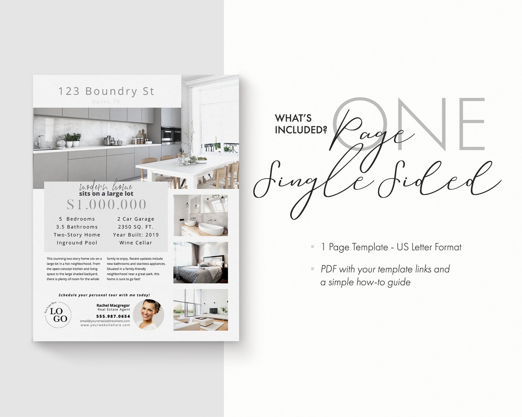 Property Feature Sheet Single-Sided