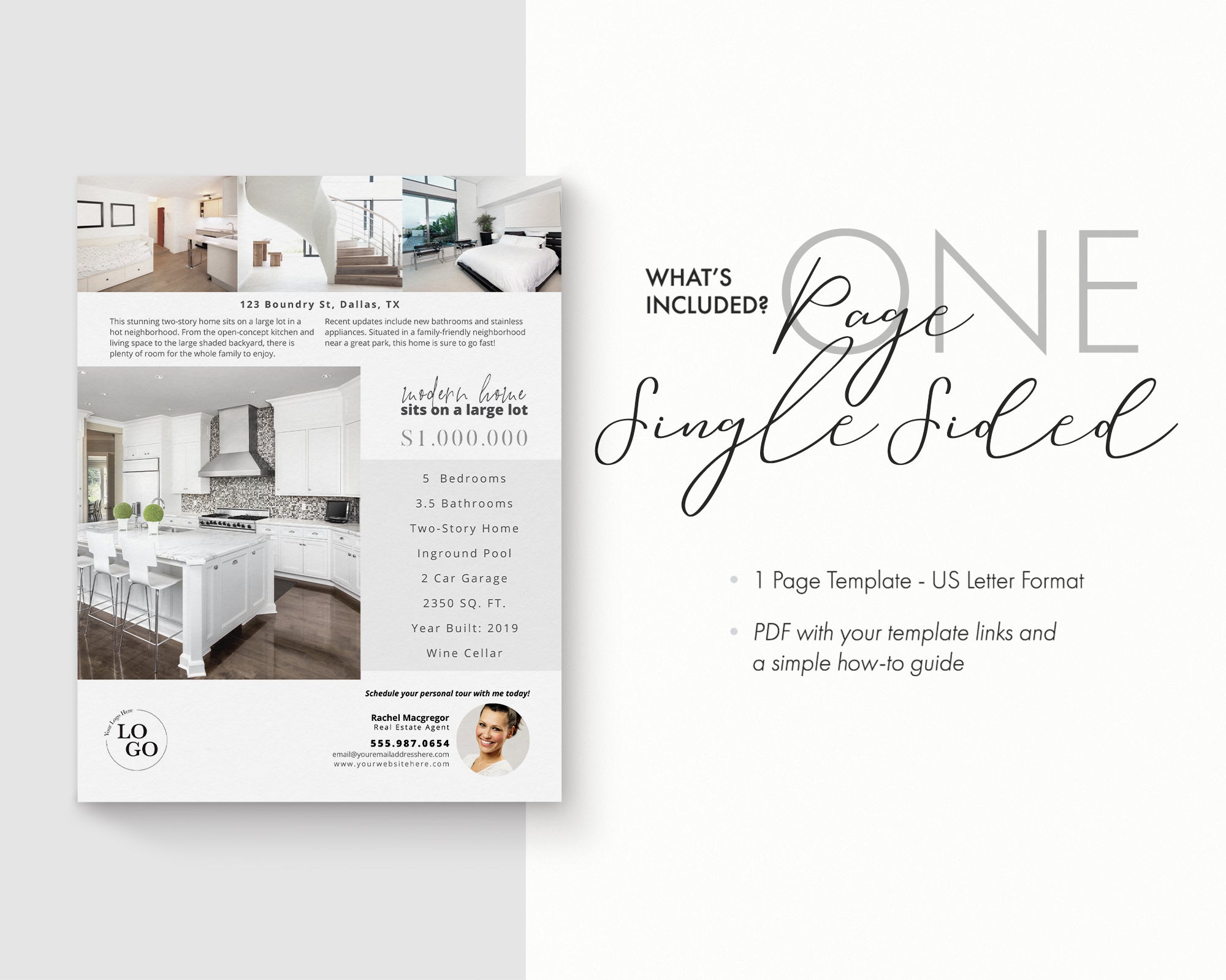 Property Feature Sheet Single-Sided