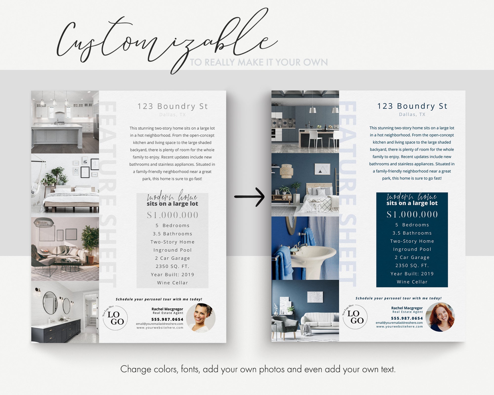 Property Feature Sheet Single-Sided