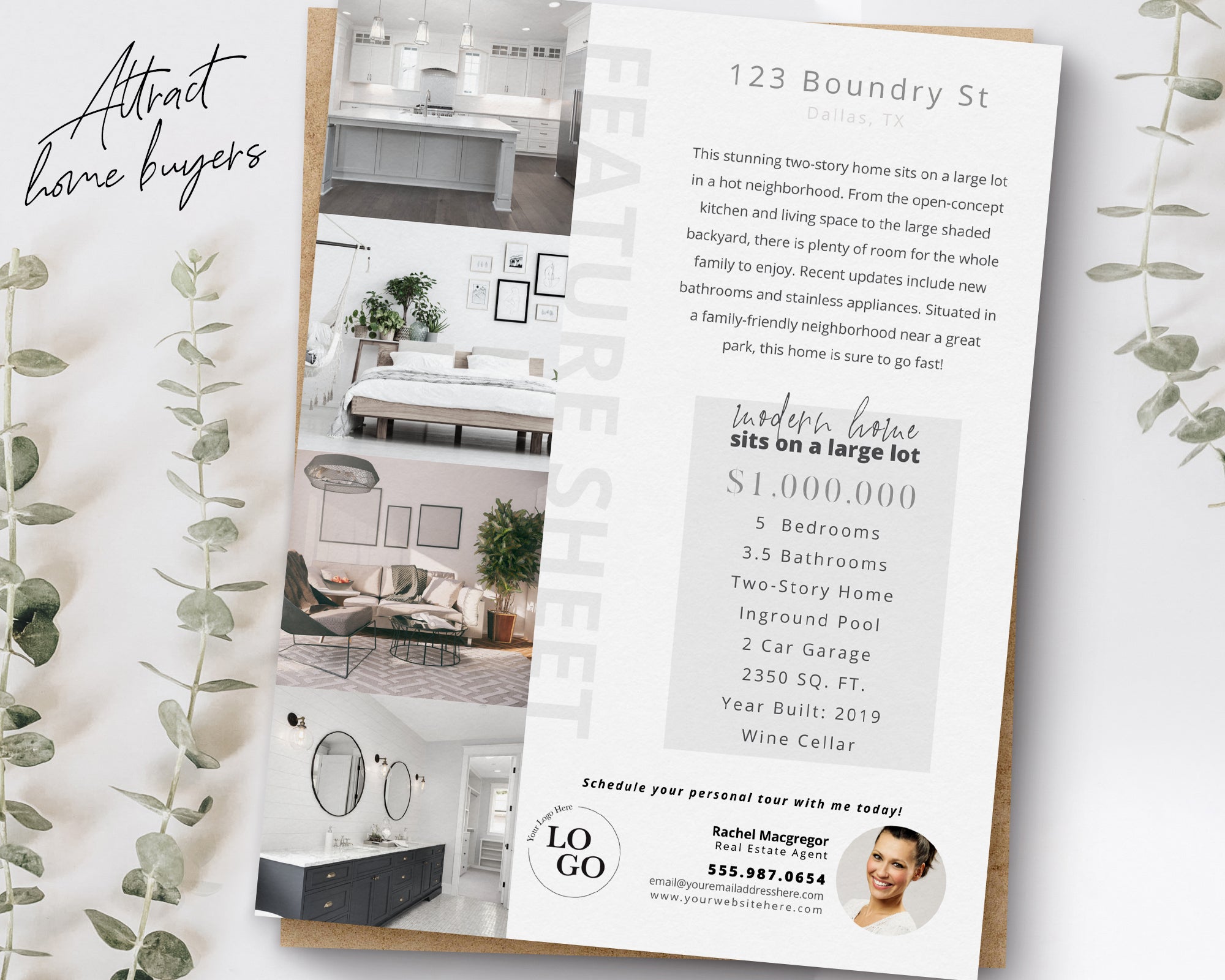 Property Feature Sheet Single-Sided