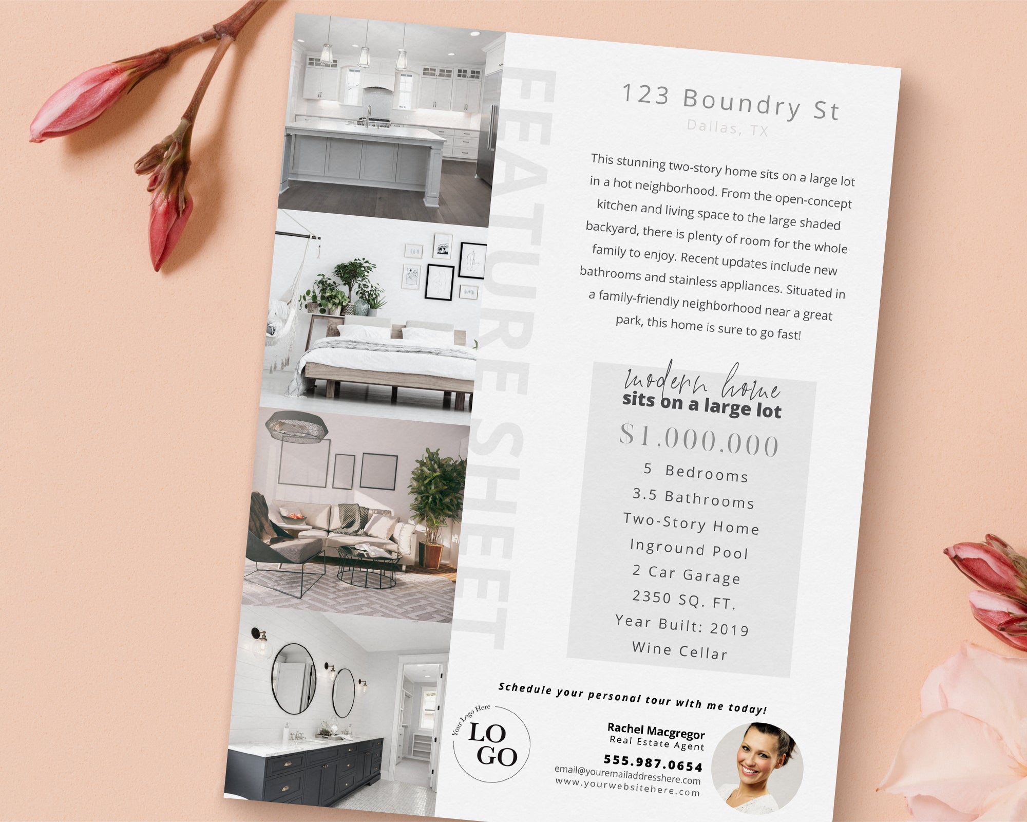 Property Feature Sheet Single-Sided