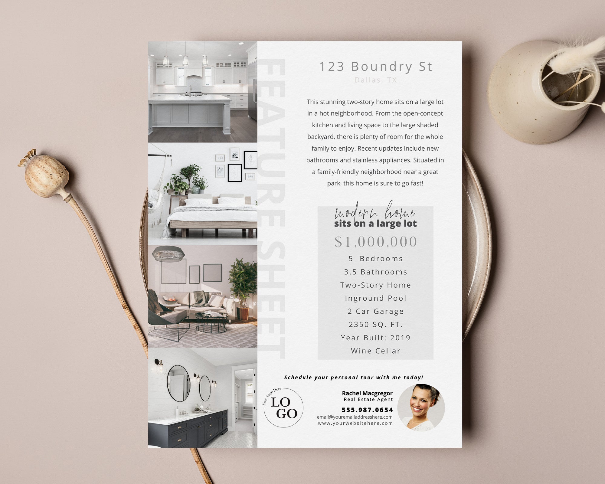Property Feature Sheet Single-Sided