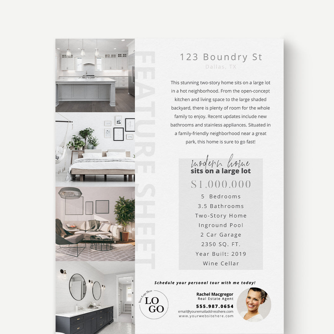Property Feature Sheet Single-Sided
