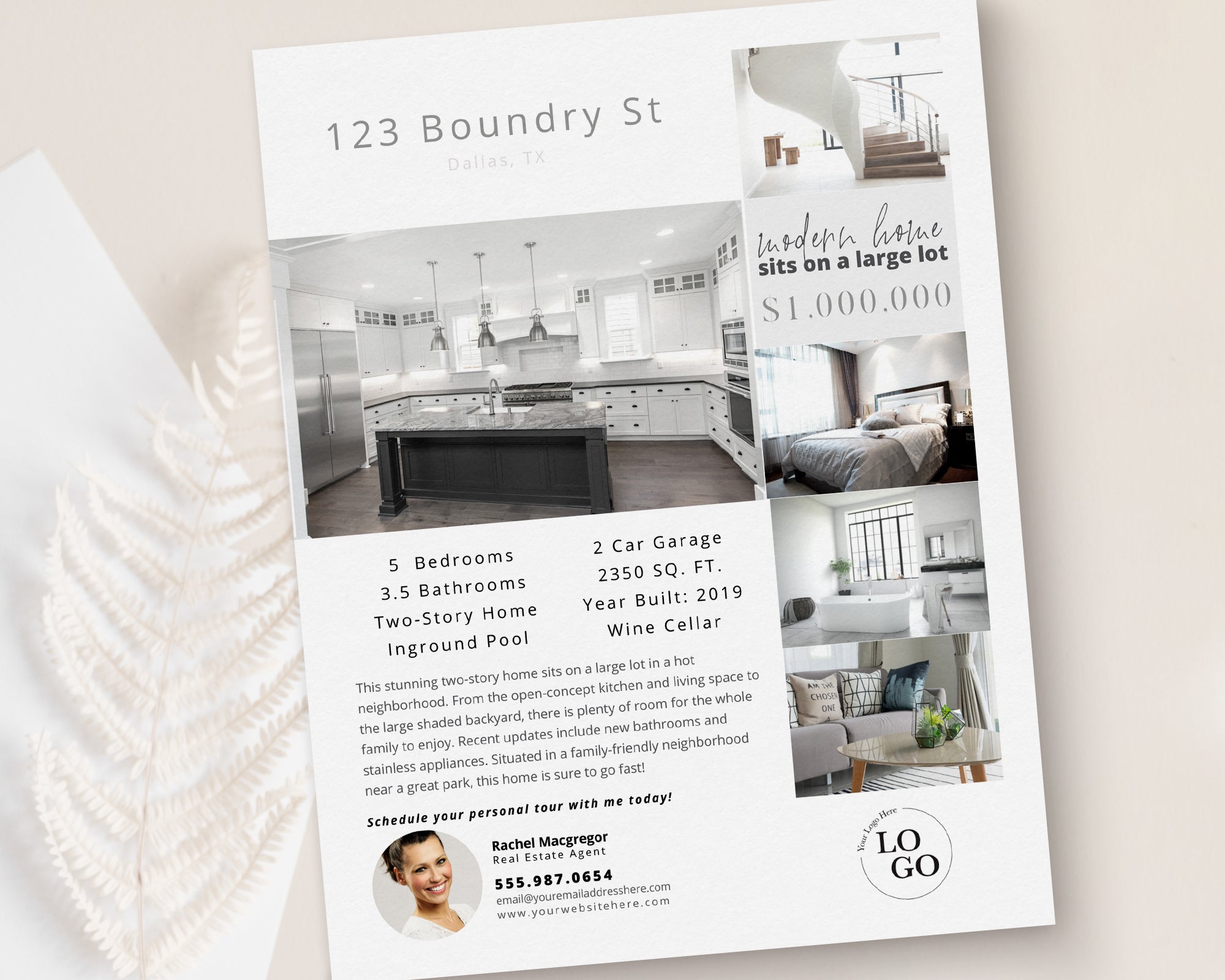 Property Feature Sheet Single-Sided