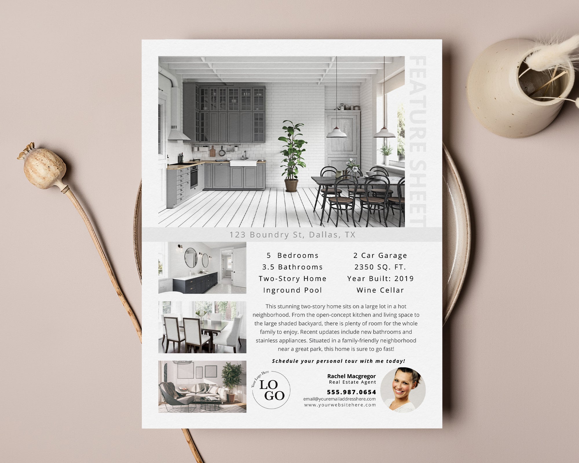 Property Feature Sheet Single-Sided