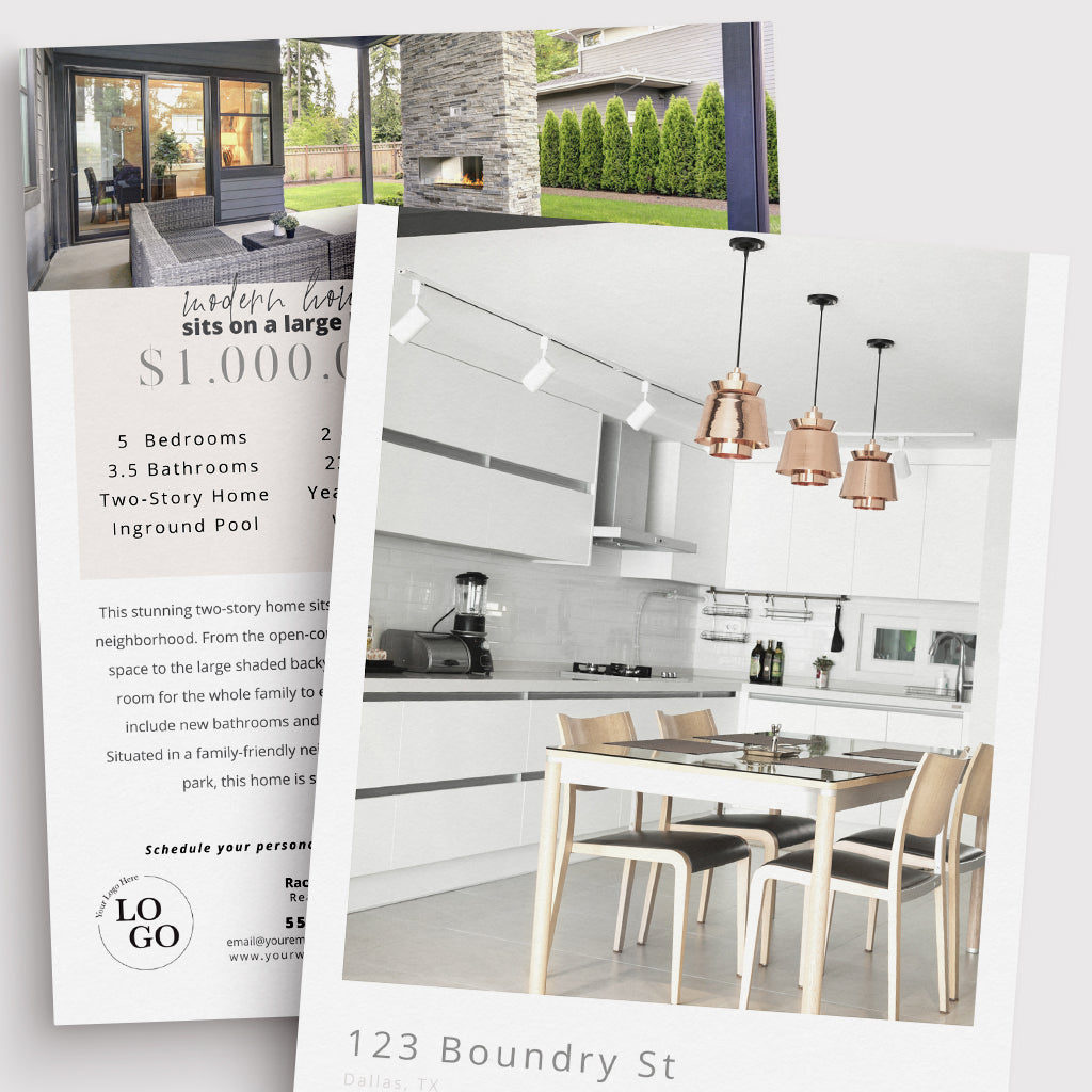 Double-Sided Property Feature Sheet