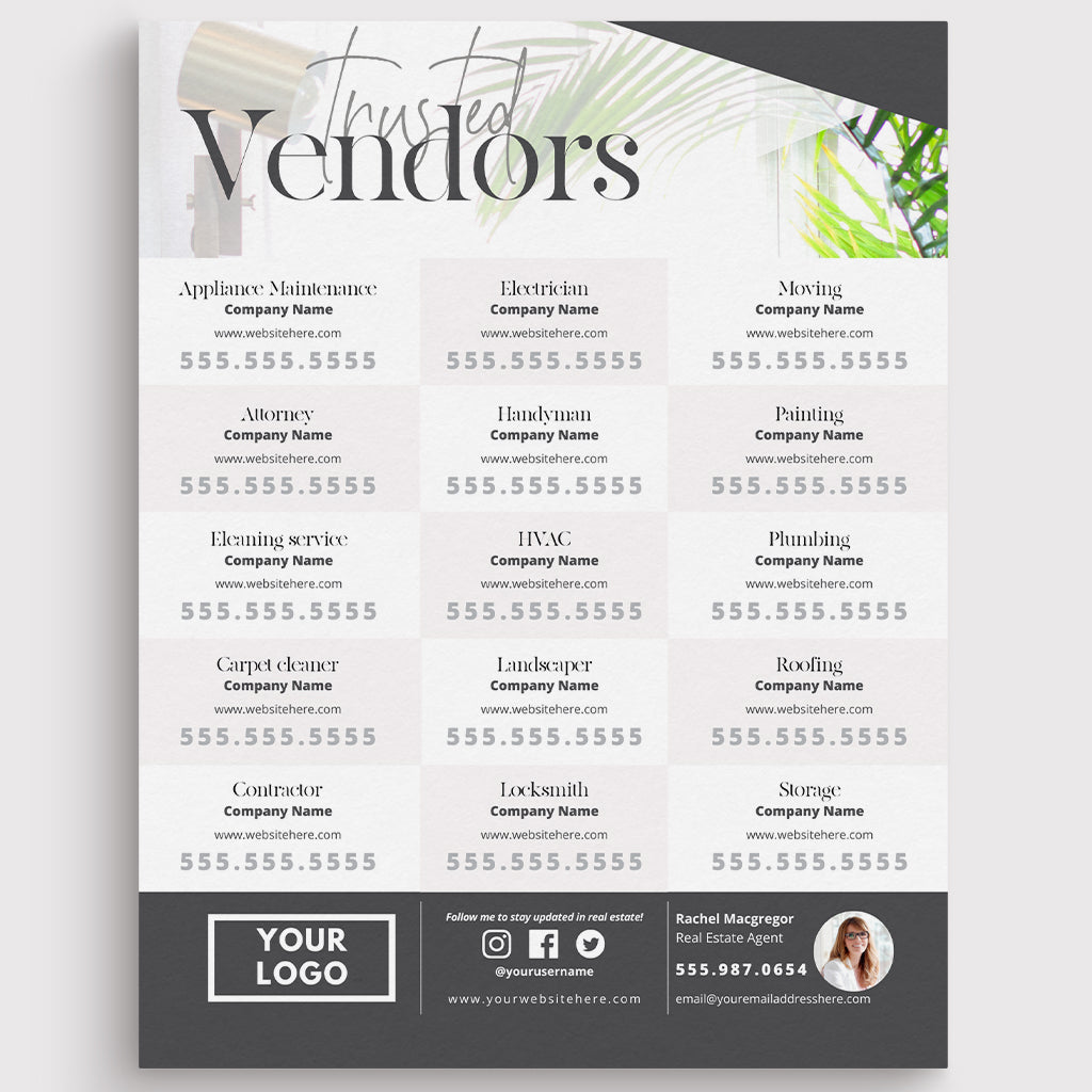 Trusted Vendors Flyer