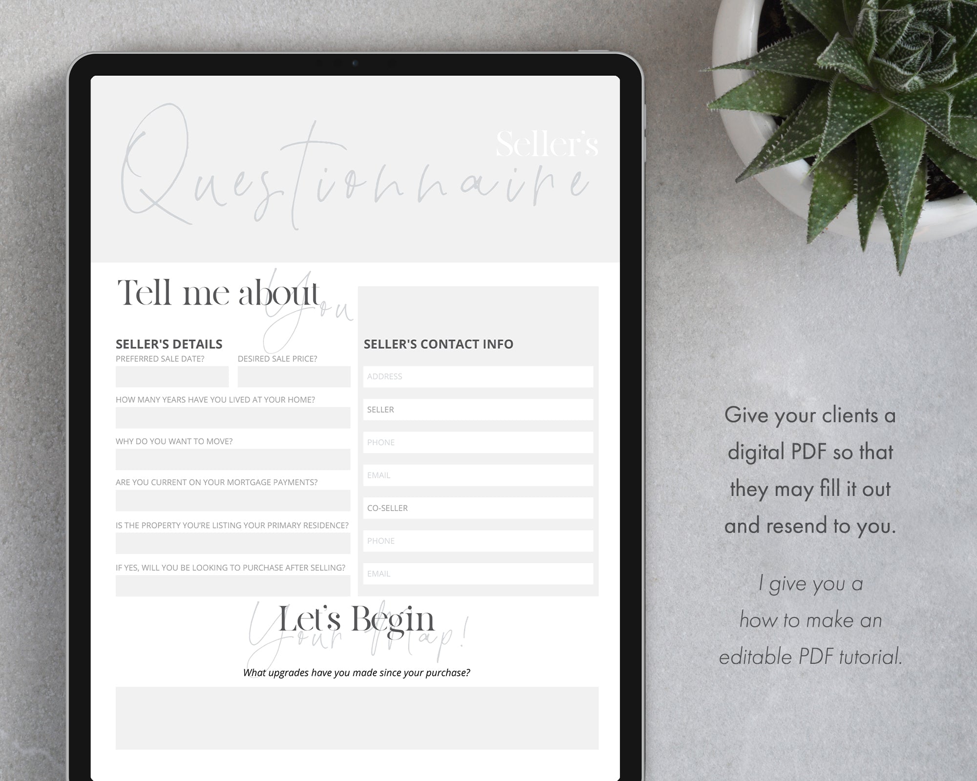 New Client Seller and Buyer Welcome Packet