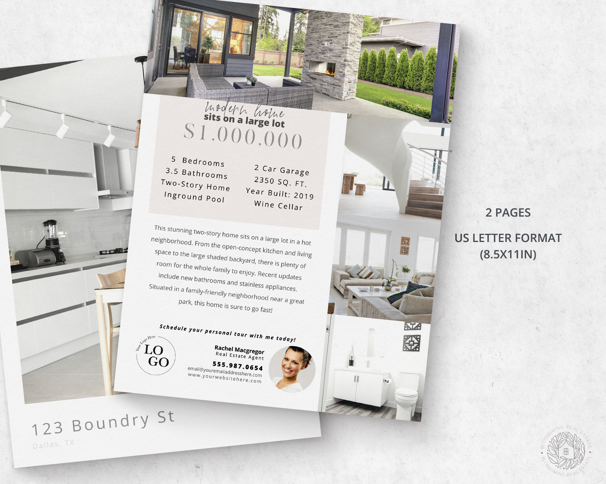 Double-Sided Property Feature Sheet