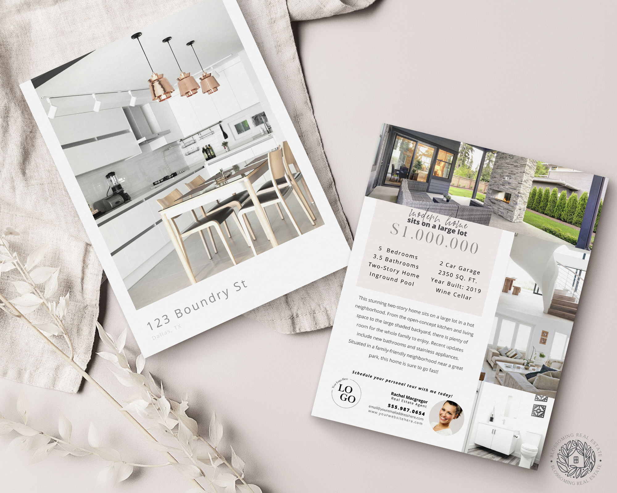 Double-Sided Property Feature Sheet